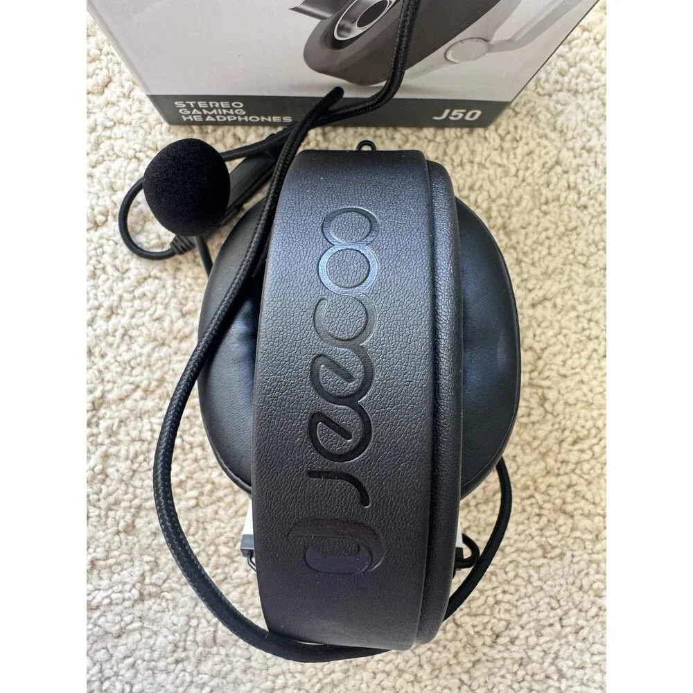 Jeecoo J50 Gaming Headset for PS4 PS5 Xbox One S/X - Headphones White